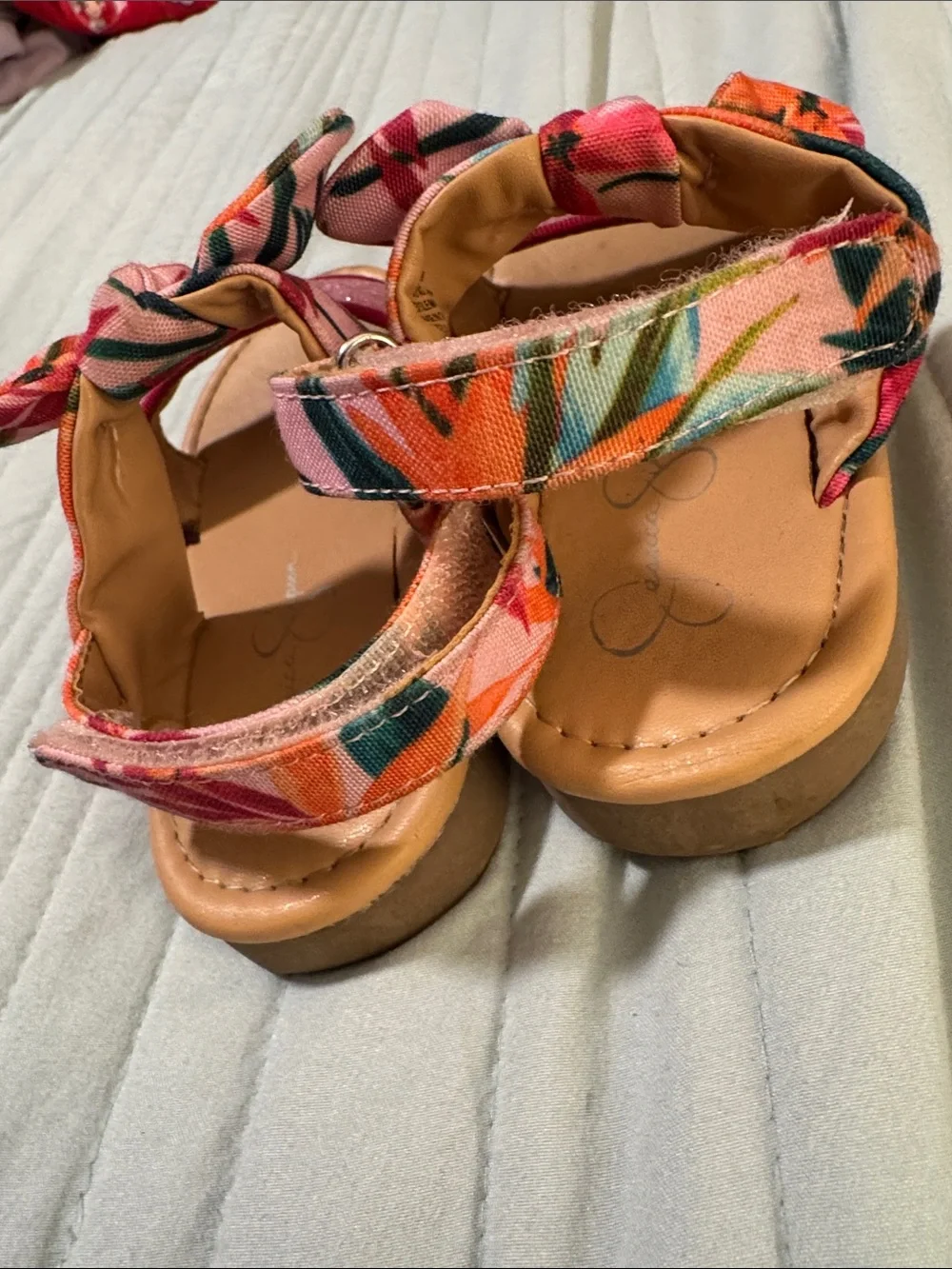Tropical Sparkly Vacation Sandals